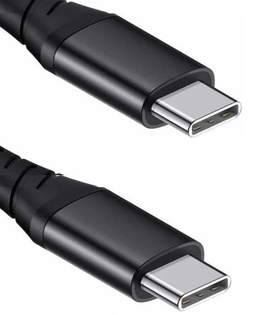 USB-C auf USB-C Ladekabel 0.25 m, schwarz