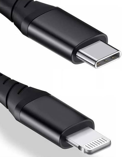 [2328] USB-C to Lightning (iPhone No-MFI) Charger Cable 0.25m black