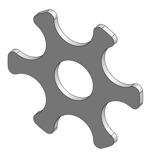 [3376] Wheel Axle Securing Disc V02