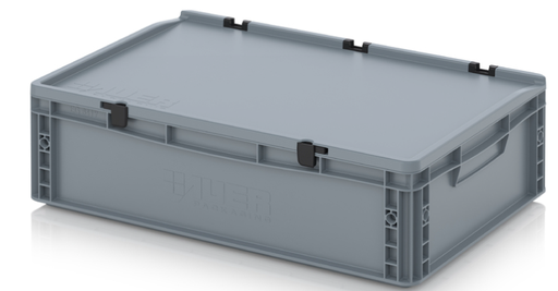 [4174] Euro Container with lid 60x40x18.5cm 30L